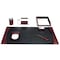 Dacasso Burgundy Contemporary Leather 7-Piece Desk Set DF-7004 - alternate 1